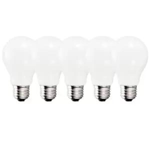 9 Watts A60 E27 LED Bulb Opal Cool White Dimmable, Pack of 5