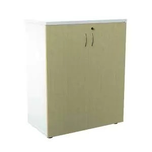 700 Wooden Cupboard (450MM Deep) White Carcass Maple Doors