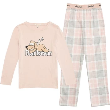 Barbour Girls Olivia Pyjama Set - Pink TN15