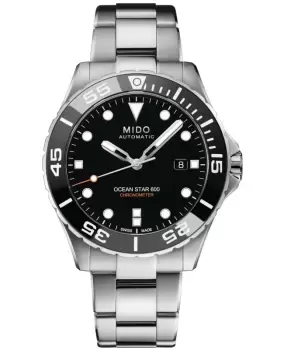 Mido Ocean Star 600 Chronometer Black Dial Steel Mens Watch M026.608.11.051.00 M026.608.11.051.00