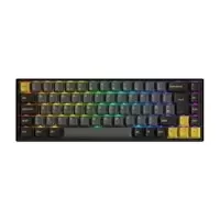AKKO 3068B Plus Black&Gold USB RGB Mechanical Gaming Keyboard CS Jelly Purple Switch UK ISO