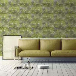 Muriva Freestyle Camouflage Wallpaper, Green