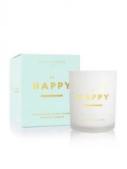 Katie Loxton Sentiment Candle Be Happy Pomelo And Lychee Flower 160G