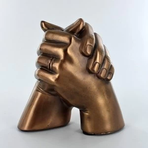 Marriage Hands Cold Cast Bronze Sculpture