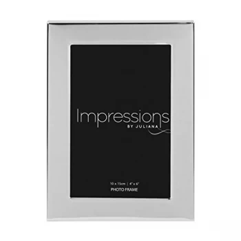 4" x 6" - Impressions Silver Plated Photo Frame