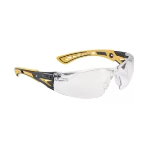 Rush+ Rushppsiy Clear Polycarbonate Lens Yellow/Black Frame Spectacles