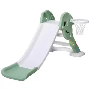 Jouet Kids Slide with Basketball Hoop - Green/White