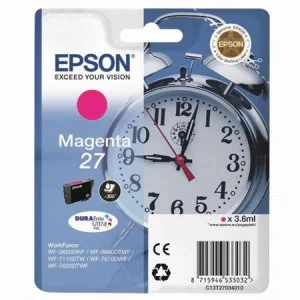 Epson 27 Alarm Clock Magenta Ink Cartridges