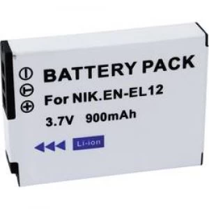 Camera battery Conrad energy replaces original battery EN EL12 3.7 V