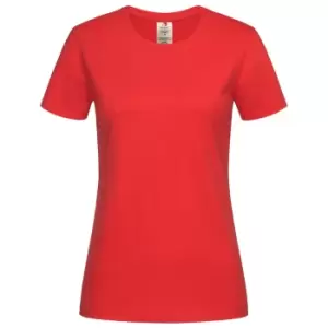 Stedman Womens/Ladies Classic Organic T-Shirt (XL) (Scarlet Red)