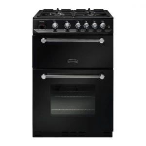 Rangemaster KCH60NGFBLC Kitchener 60cm Gas Cooker with Double Oven