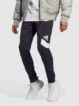 adidas Sportswear Essentials Colorblock Joggers - Navy, Size XL, Men