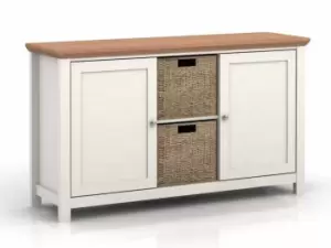 LPD Cotswold Cream and Oak Sideboard Flat Packed