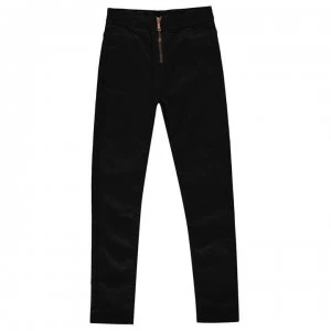 Firetrap High Waisted Zip Jeans Junior Girls - Black