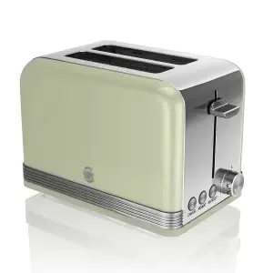 Swan ST19010GN 2 Slice Retro Toaster
