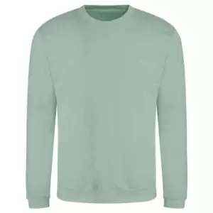 AWDis Adults Unisex Just Hoods Sweatshirt (L) (Dusty Green)
