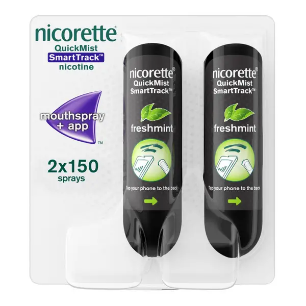 Nicorette 1mg QuickMist SmartTrack Mouth Spray Duo Pack
