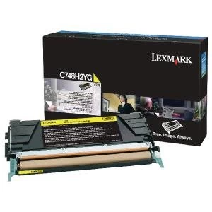 Lexmark C748H2YG Yellow Laser Toner Ink Cartridge
