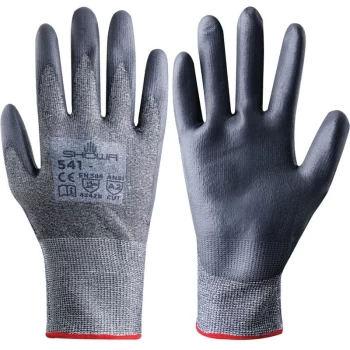 Cut Resistant Gloves, Pu Coated, Black, Size 10 - Showa