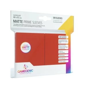Gamegenic Matte Prime Red - 100 Sleeves