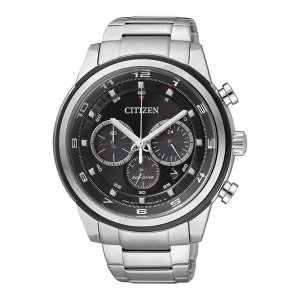 Citizen Eco-Drive Mens Stainless Steel Chronograph Watch CA4034-50E