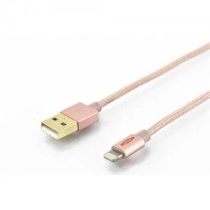 Ednet 31063 lightning cable 1m Rose Gold