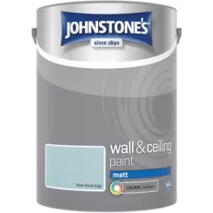 Johnstones - Johnstone's Wall & Ceiling New Duck Egg Matt 5L Paint - New Duck Egg