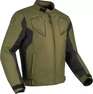 Bering Asphalt Motorcycle Textile Jacket, green-brown, Size S, green-brown, Size S