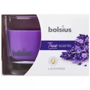 Fragranced Candle In A Glass Lavender 63/90 - 101926170477 - Bolsius