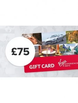 Virgin Experience Days &Pound;75 Gift Card - Valid For 12 Months