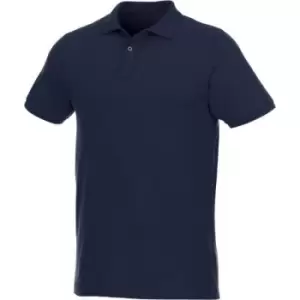 Elevate Mens Beryl Short Sleeve Organic Polo Shirt (XS) (Navy)