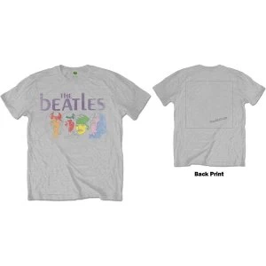 The Beatles - White Album Back Mens Small T-Shirt - Grey