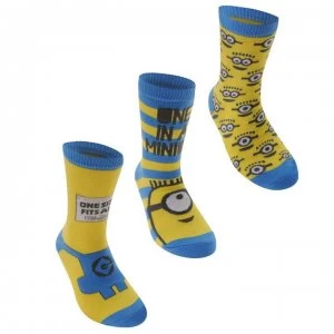 Character Despicable Me Crew Socks Childs - Minion Boy