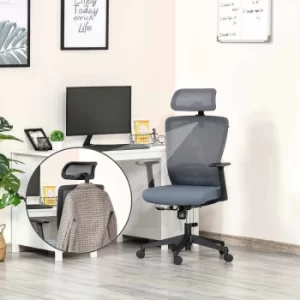 Cornubia Mesh Office Chair with Coat Hanger, Grey
