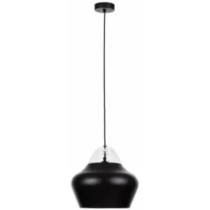 Keter Negro Dome Pendant Ceiling Light Black, 29cm, 1x E27