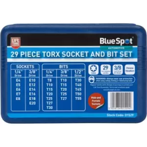 29 Piece Torx Socket & Bit Set