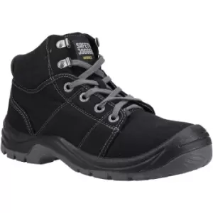 Mens Desert Safety Boots (7 UK) (Black/Dark Grey) - Safety Jogger