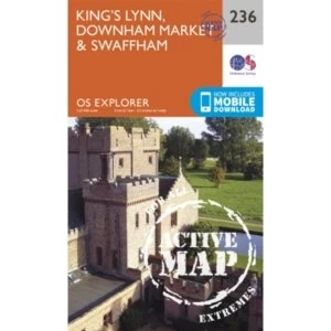 King's Lynn, Downham Market and Swaffham by Ordnance Survey (Sheet map, folded, 2015)