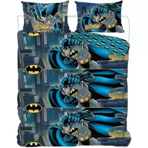 Batman Rotary Duvet Set (Double) (Blue/Black)