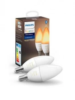 Philips Hue White Ambiance Bluetooth Twin Pack E14