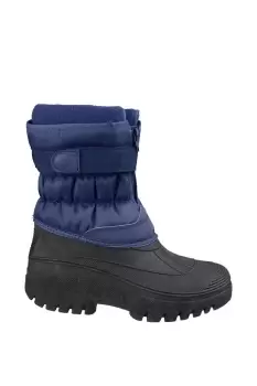 Cotswold Chase Touch Fastening and ZIP Up Winter Boot Male Navy UK Size 10