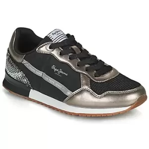 Pepe jeans ARCHIE TOP womens Shoes Trainers in Black,4,5,5.5,6.5,7.5