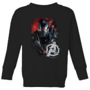 Avengers Endgame War Machine Brushed Kids Sweatshirt - Black - 9-10 Years