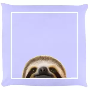 Inquisitive Creatures Sloth Filled Cushion (One Size) (Lilac) - Lilac