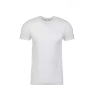 Next Level Adults Unisex Suede Feel Crew Neck T-Shirt (L) (White)
