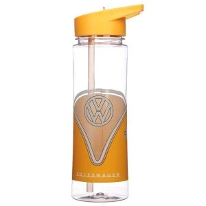 Shatterproof Reusable 550ml Plastic Water Bottle - Volkswagen VW T1 Camper Bus Orange