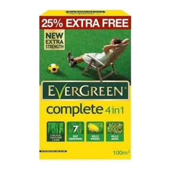 EverGreen 4 in 1 Lawn Care - Kills Weeds, Moss and Feeds Lawns - 80m2