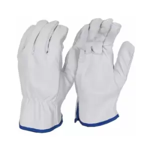 Unlined Drivers Glove Pearl - Size L - Pack of 10