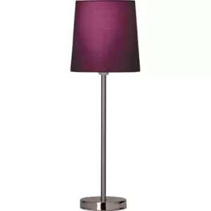Village At Home Tall Stick Table Lamp - Aubergine