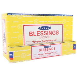 Box of 12 Packs of Blessings Incense Sticks by Satya